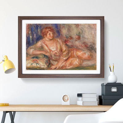 Andree in Pink by Pierre-Auguste Renoir - Picture Frame Painting