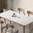 Picture color Rectangular Sintered Stone tabletop Dining Table-111180279