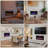 36" Electric Fireplace with 12 Color Flame - Recessed/Wall Mount, Remote Control-1293810178