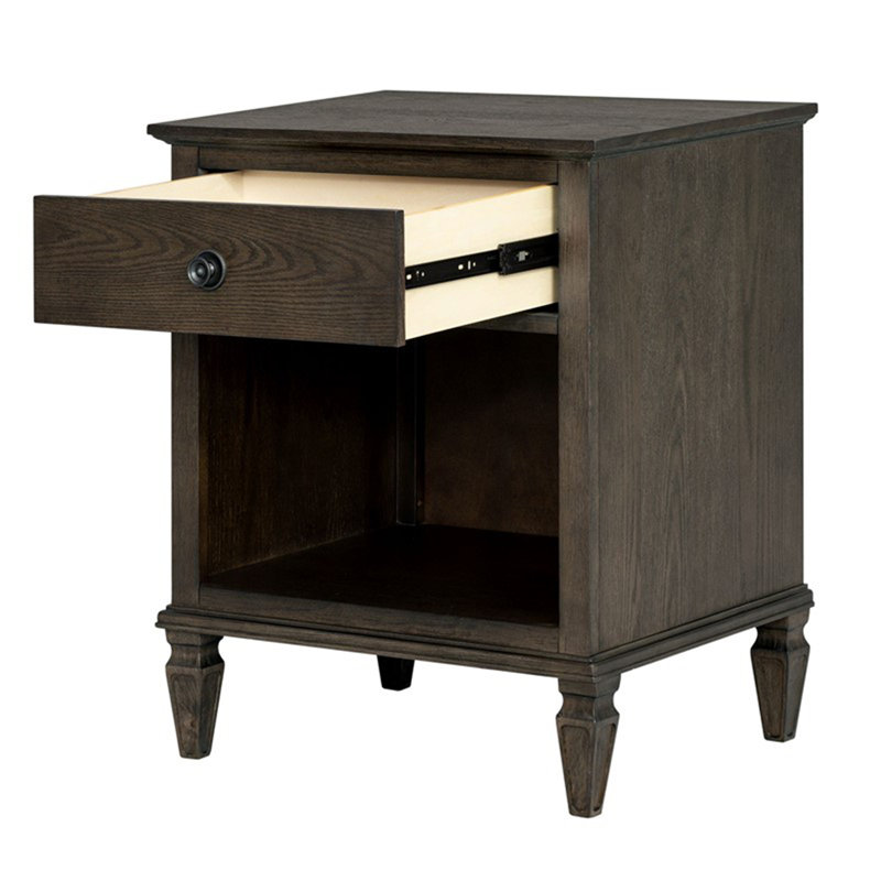 Table de chevet brun antique, Brun