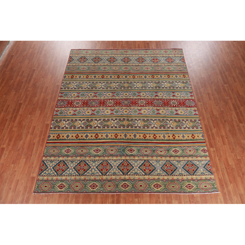 Tapis oriental en laine Kazak 9x11