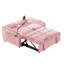 Canapé-lit escamotable escamotable, siège inclinable à deux places, velours confortable avec poches latérales, port USB, support pour téléphone pivotant, cendrier et dossier réglable-1558624644