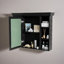 Armoire de rangement murale 35 po x 28 po avec porte miroir et armoire à pharmacie avec 6 tablettes ouvertes