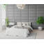 Kaone 30 cm x 75 cm Peel and Stick Upholstered Wall Paneling in Grey
