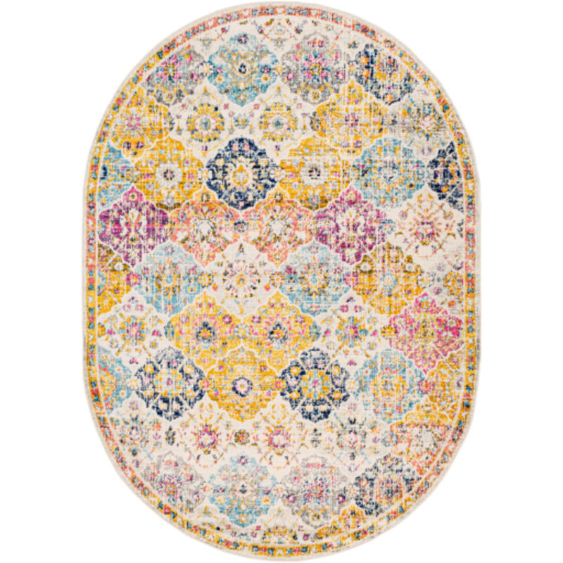 Hillsby Oriental Indoor Rug, Oval 6'7" x 9'