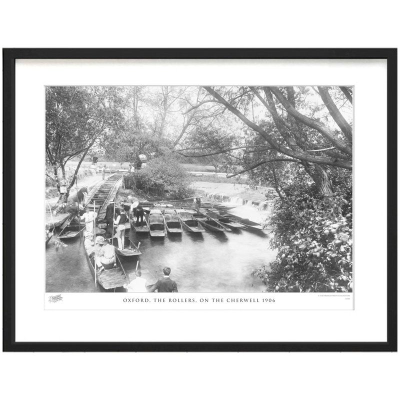 Oxford, The Rollers, On The Cherwell 1906 by Francis Frith - Single Picture Frame Print, 60cm H x 80cm W x 2.3cm D