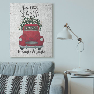 «Mingle and Jingle Red Truck», peinture