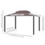 Auvents et abris de jardin en aluminium durable avec double toit, conception élégante de café pour le divertissement dans la cour