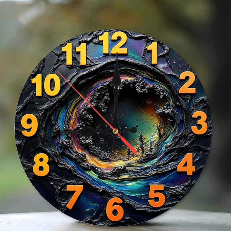 Unique Abstract Oil Painting Wall Clock