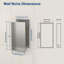 Niche de douche rectangulaire 24 po x 12 po en acier inoxydable-103614152