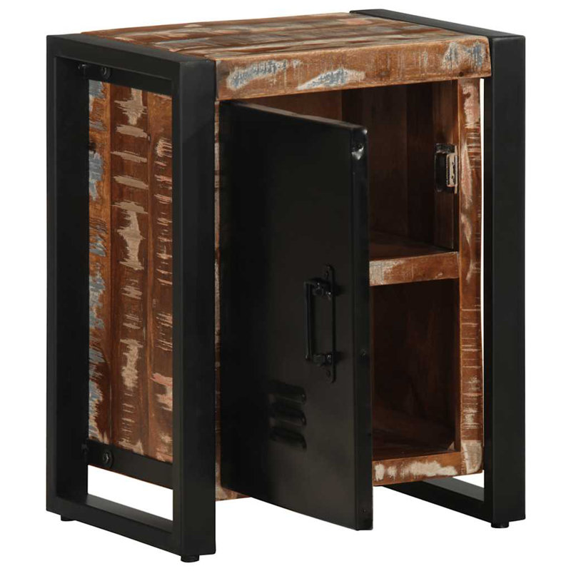Amileo 40cm W Iron Bedside Table
