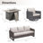 Naresa 4-Piece Outdoor Sofa Set, Wicker Patio Furniture Set With Fire Pit Table, All-Weather PE Wicker-1723076094-1723076095