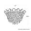 Trilliane Strands 4 Light 17in x 10.5in Flush Mount in Polished Stainless Steel with Clear Heritage Handcut Crystals-2081928338