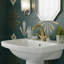 Clever With Antigona Mono Basin Mixer Tap 125mm Bronze - Traditional Cross Handle, Solid Brass Bathroom Fitting