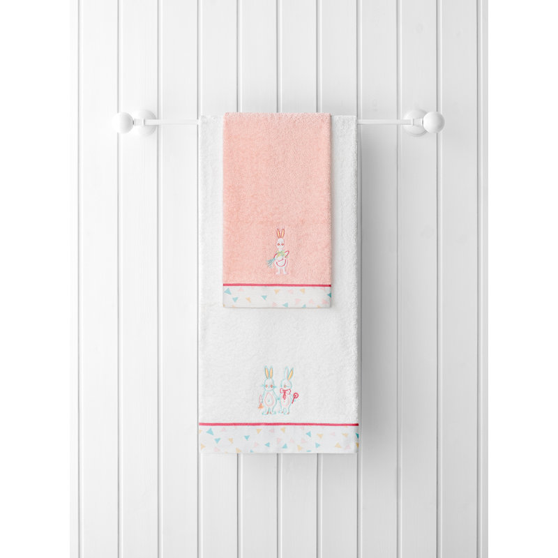 Funny Rabbits Hand Towel