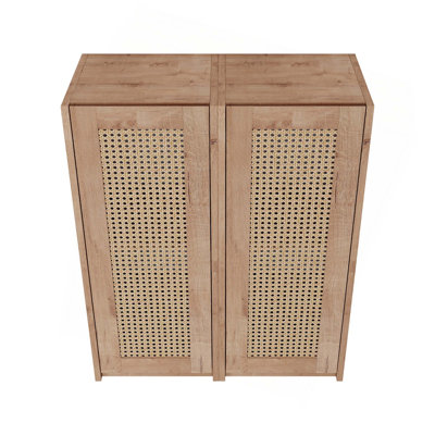 Armoire de salle de bain latérale, portes à fermeture douce, conception à fixation flottante