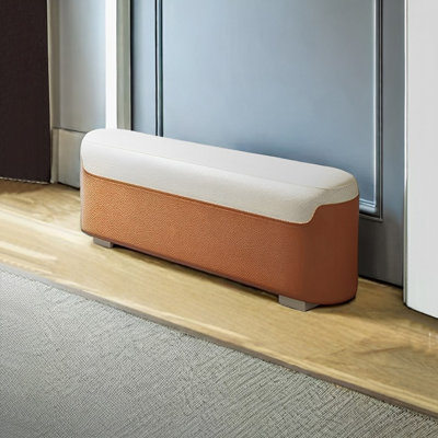 Banc rembourré en cuir Narah