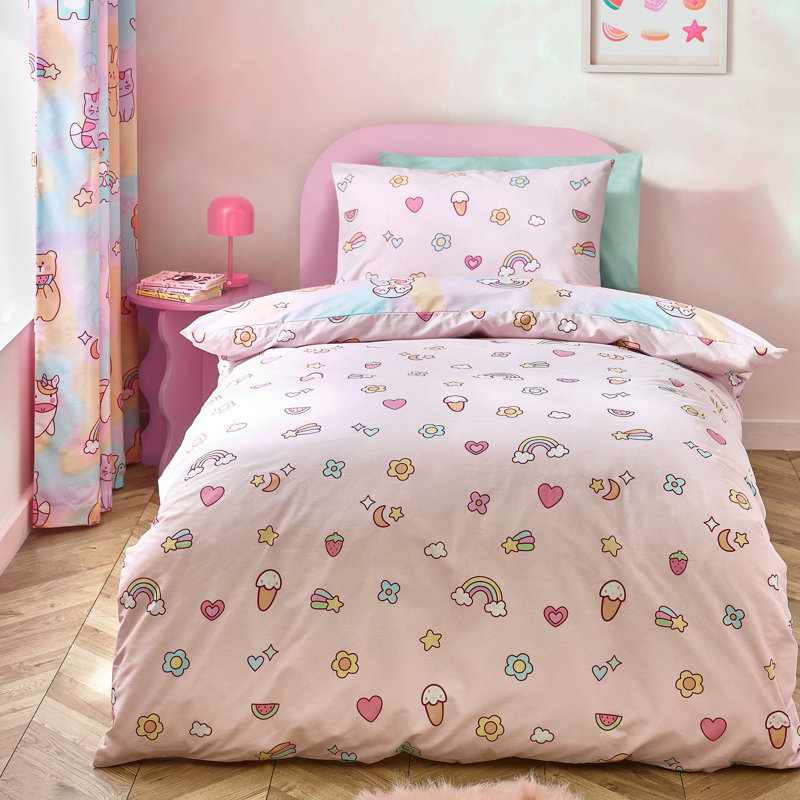 Forever Together Reversible Duvet Cover Set, Junior Duvet Cover + 1 Standard Pillowcase