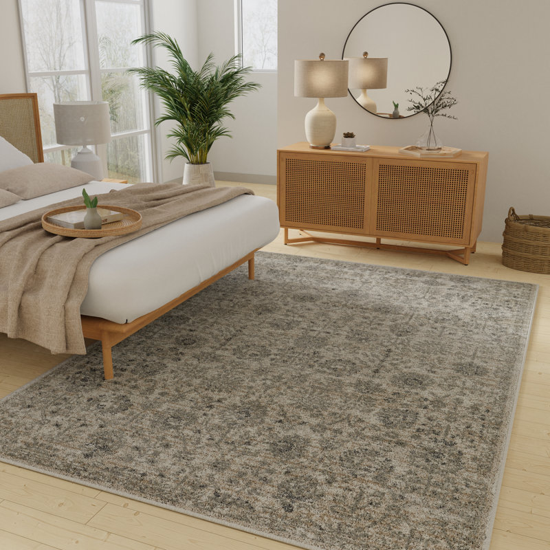 Floral Indoor Rug, Rectangle 4' x 6'