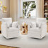 Ensemble de 2 fauteuils inclinables et pivotants 34,3 po