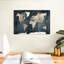 «World Map Aged Wooden World Map», reproduction sur toile-92518817