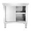 Table de travail en acier inoxydable