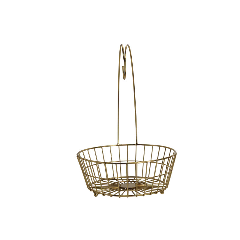 Panier Mikasa Gourmet Basics Geneva avec crochet à banane, Doré