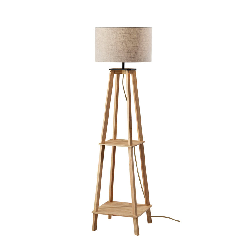 Lampe sur pied Lavondia, Naturel