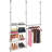 Closet Maximizer With Adjustable Shelves And Double Hang Rod For Enhanced Storage And Organization