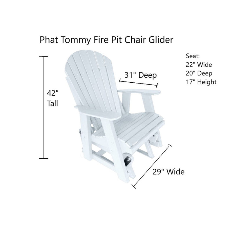 Fauteuil oscillant Phat Tommy Ultimate Campfire, Blanc
