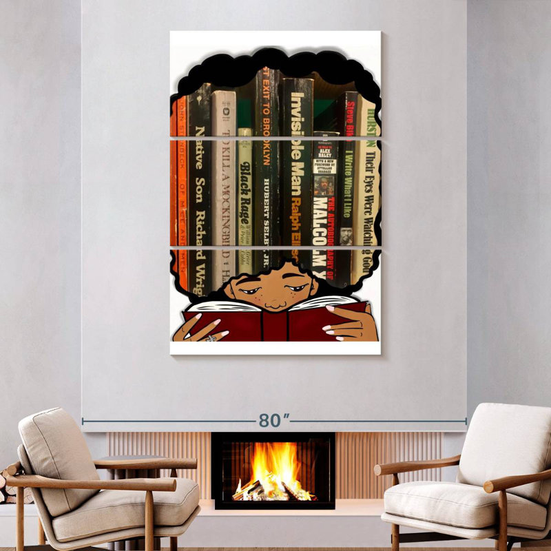 Kerner Read On, 74" H x 48" W
