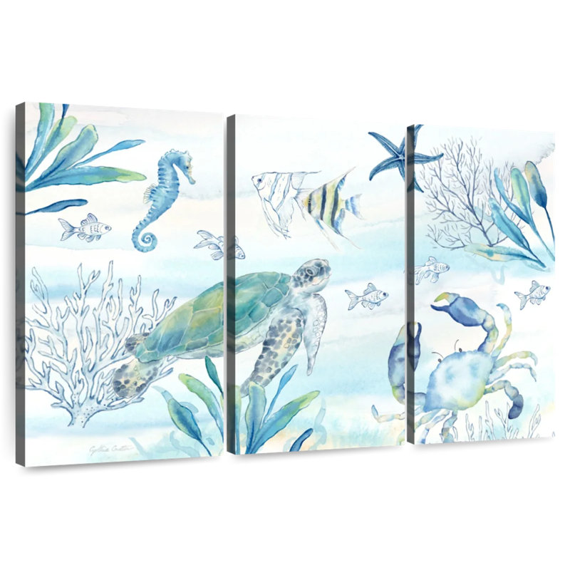 Aletra Great Blue Sea I, 24" H x 38" W