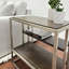 Table d'appoint avec structure en métal et tablette en bois