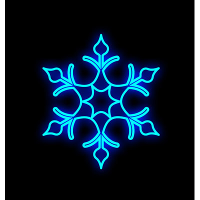 Figurine lumineuse flocon de neige