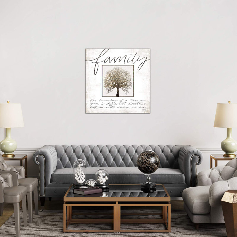 Family Tree - Wrapped Canvas Print, 66.04 cm H x 66.04 cm W x 3.175 cm D, Wrapped Canvas