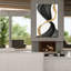  «Inner Flow 1» par Alonzo Saunders, art mural sur toile, 40 po x 60 po