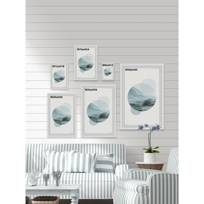 « circle ondulations » par parvez taj,-cadre photo, impression sur papier, H 18 po x l 12 po x P 1,5 po