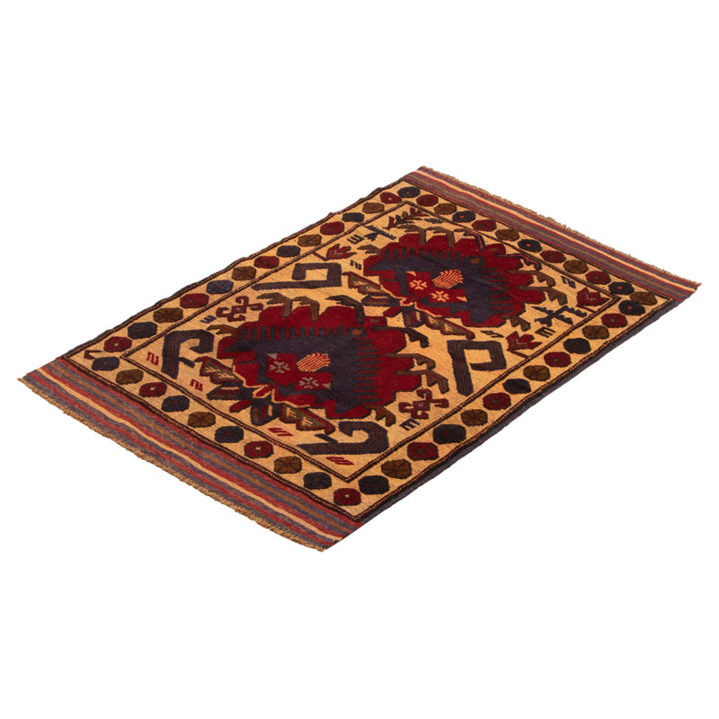 Tapis rouge tadjik 2 pi 11 po x 4 pi 6 po