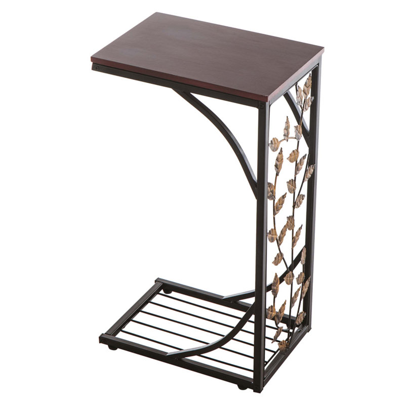 Leaf Pattern Iron Side Table Coffee Table