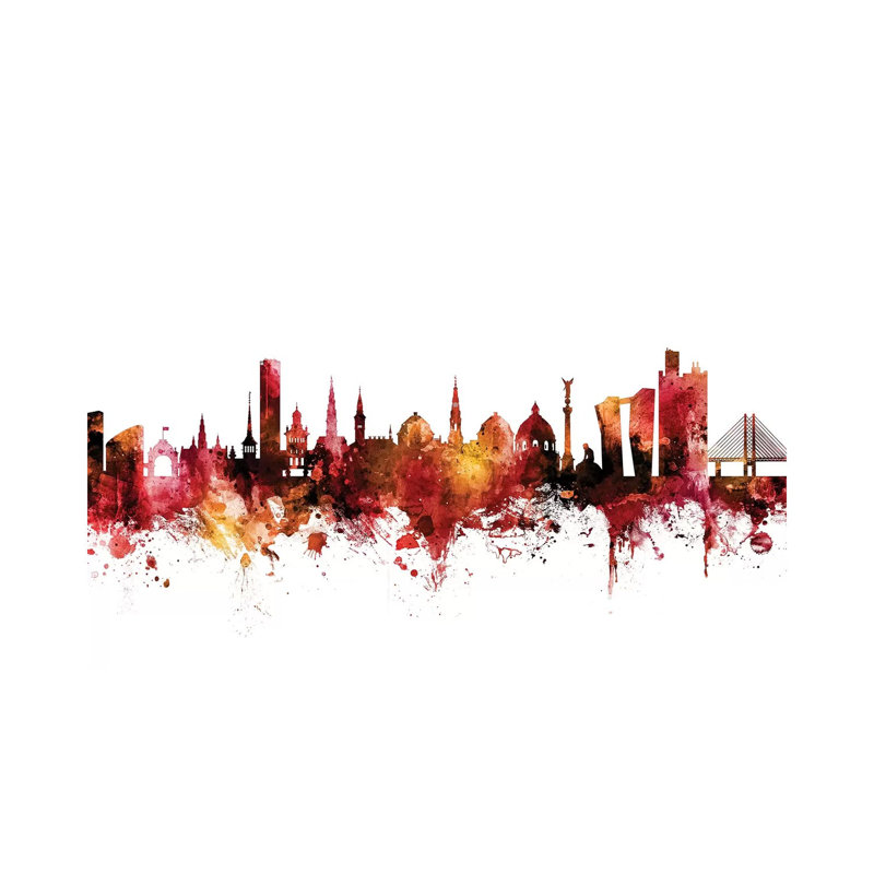 Copenhagen, Denmark Skyline by Michael Tompsett - Wrapped Canvas Gallery-Wrapped Canvas Giclée, 30.48 cm H x 45.72 cm W
