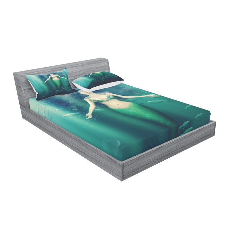 Microfiber Sheet Set, Queen Sheet Set with Fitted Sheet