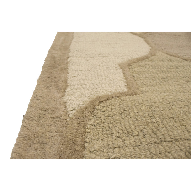 Trellis Handmade Tufted Wool Area Rug in Multicolored