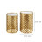 Juliet Gold Metal Cut Out Nesting End Table with Mirror Top