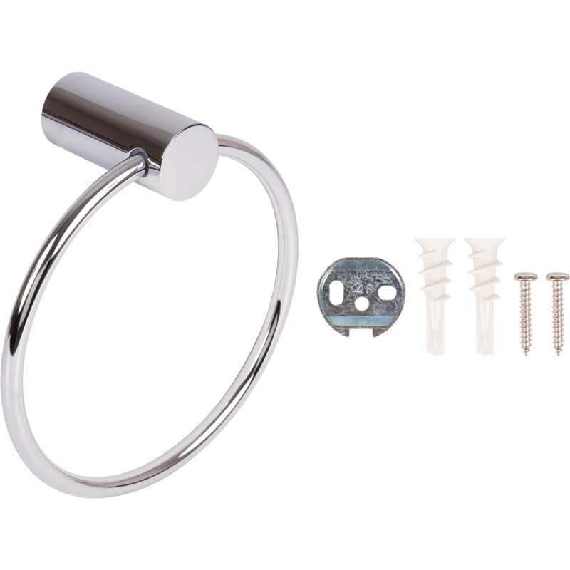 Anneau porte-serviettes Stone Harbor Hardware Orleans, chrome poli, Chrome poli