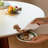 White&Walnut&Black Rectangular Sintered Stone Dining table