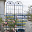 Ensemble de 2 treillis de jardin en métal 86,7 "x 19,7" noir antirouille pour plantes grimpantes