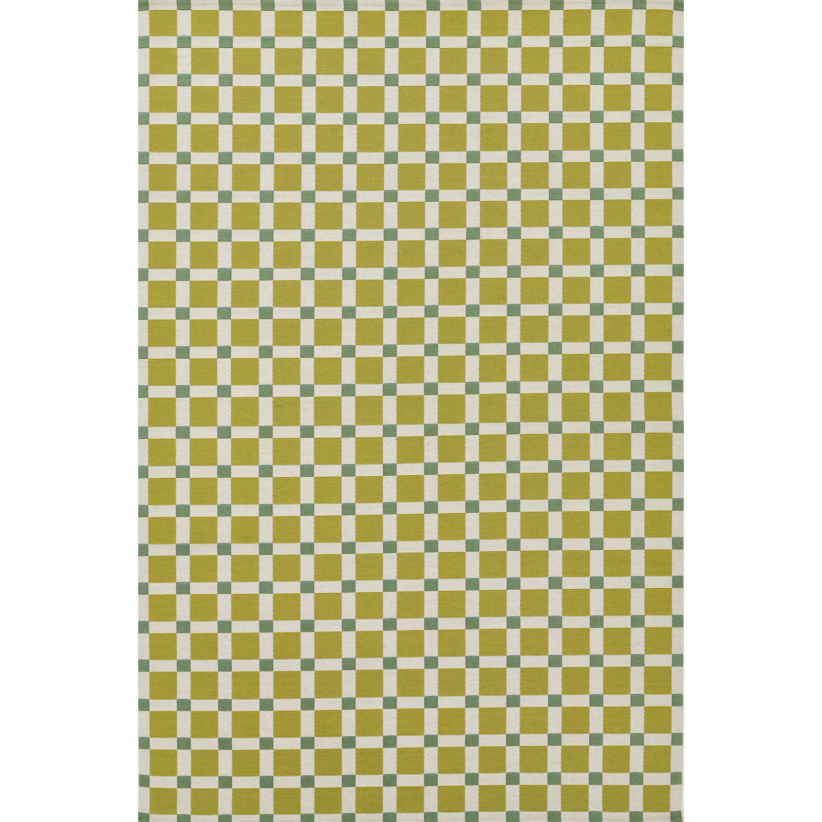 Icon Green Geometric Outdoor Rug, Rectangle 2' x 3'