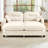 Cloud Sectional Couches,Premium Chenille Fabric Paired With Soft Throw Pillows ,Tufted Cushion Backrest Design  Highdensity Foam Ergonomic Design Easy Install Elegant Armrests,Fits Bedrooms,Beige-231294017-231294020