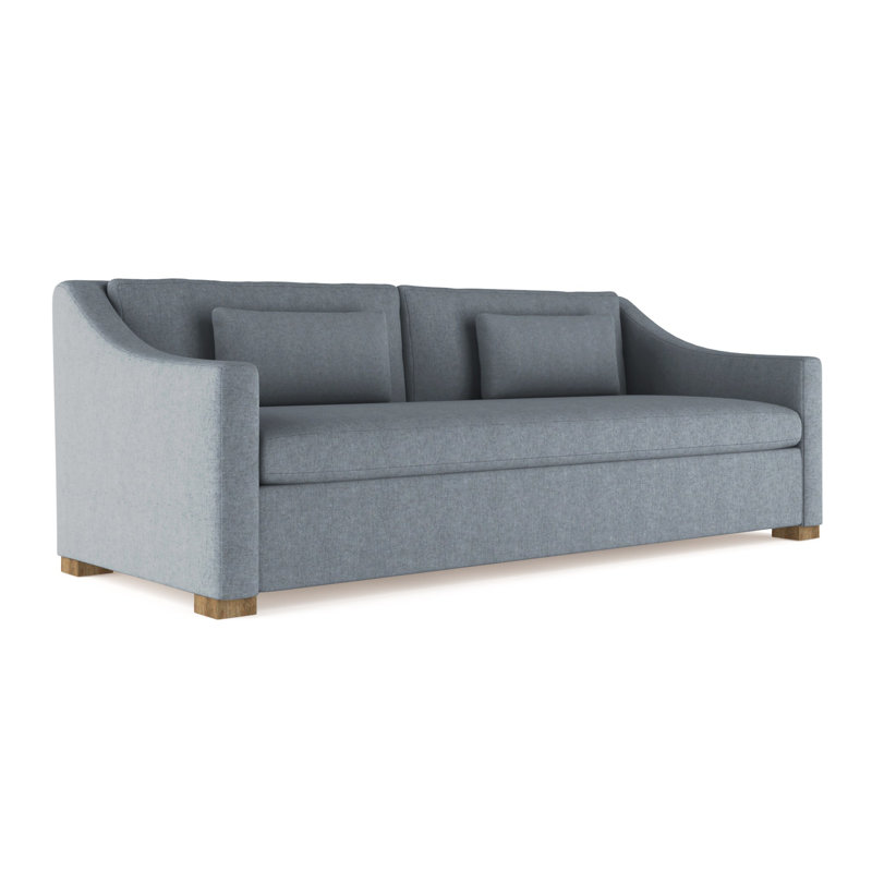 Causeuse Crosby, H 32,5 po x l 72 po x P 43 po, Patiné, Brume moelleuse en velours