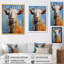Blanc blanc Pop Art Portrait de chèvre - art mural animal de chèvre-805892437-1039938500